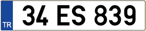 Trailer License Plate